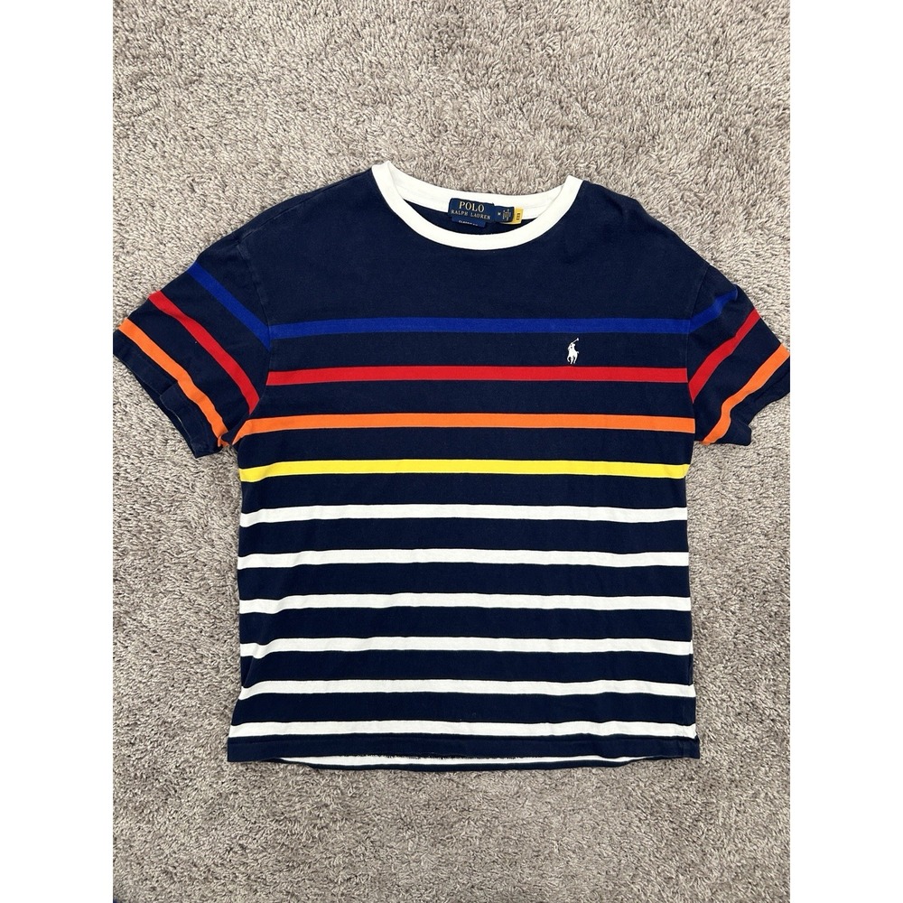 Men's Polo Ralph Lauren Stripe Shirt Classic Fit Size M - Picture 2 of 9